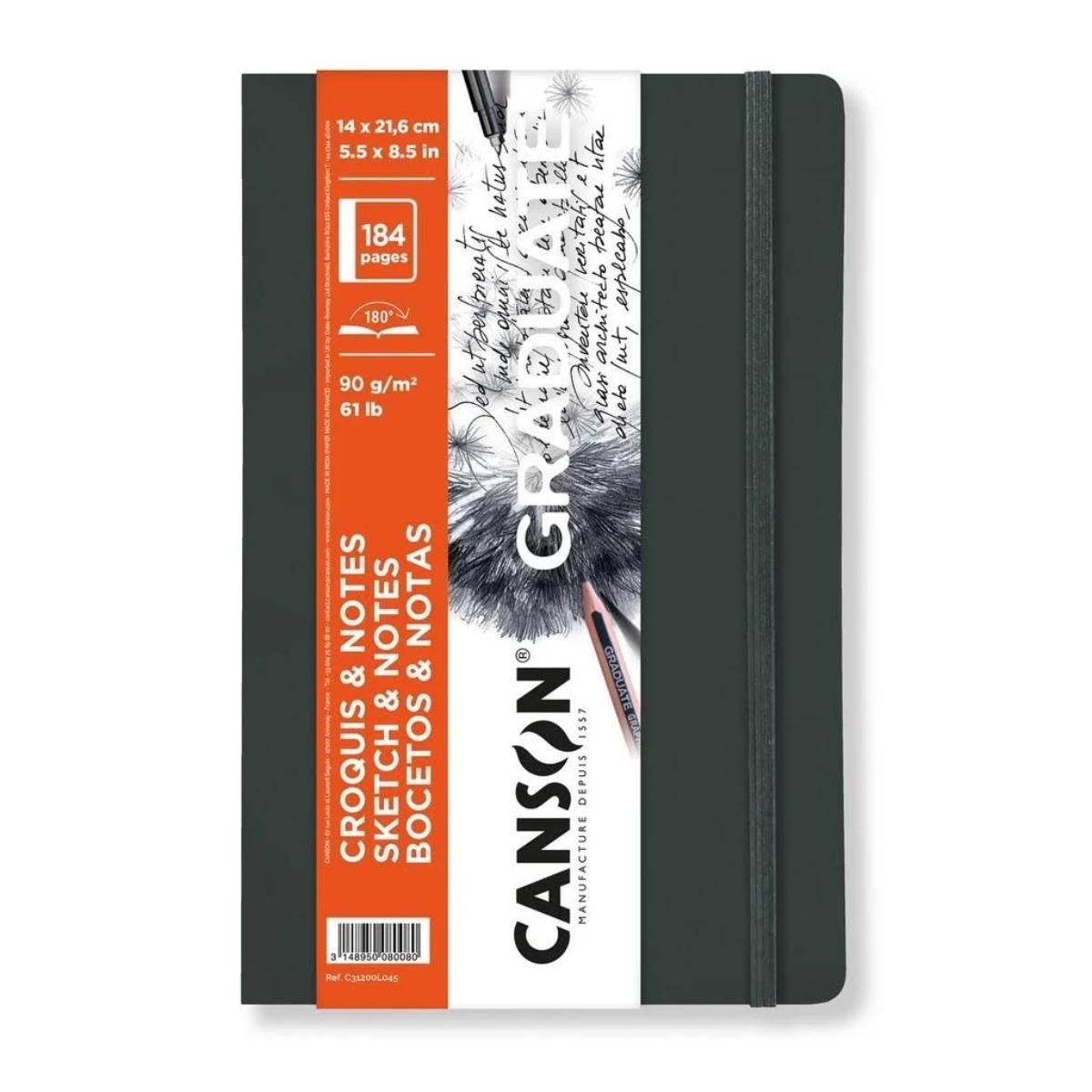 Bloco Canson Graduate - Sketch & Notes - 92F - 90g Canson
