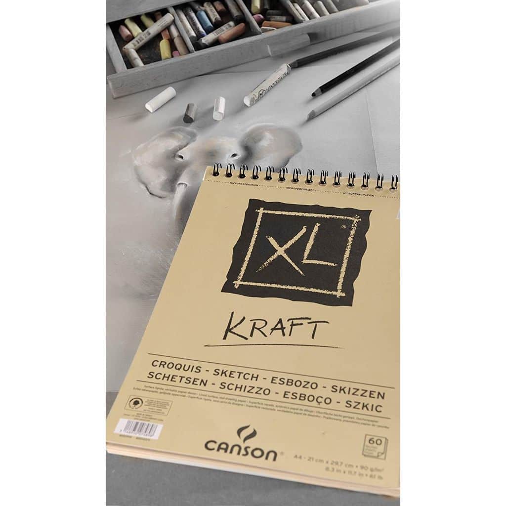 Bloco Canson XL Kraft - Sketch - 90 g/m² A4 - 60 Folhas Livraria Skilo