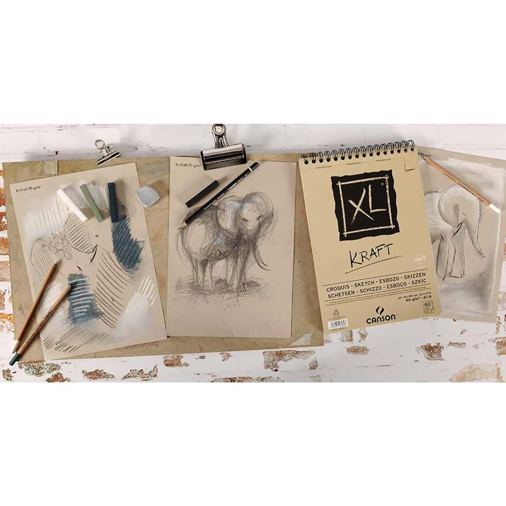 Bloco Canson XL Kraft - Sketch - 90 g/m² A4 - 60 Folhas Livraria Skilo