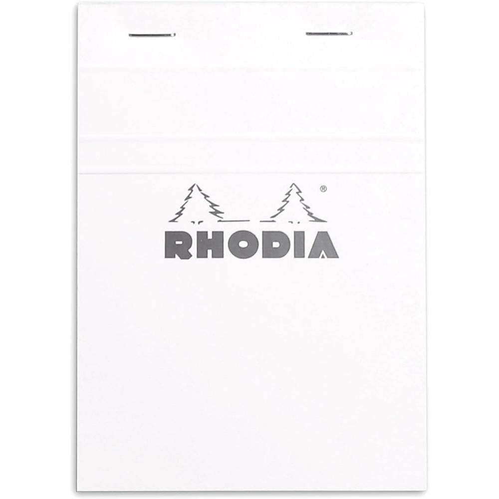 Bloco de Notas Rhodia N13 - 10,5X14,8cm - C/80 folhas 13601C White Rhodia