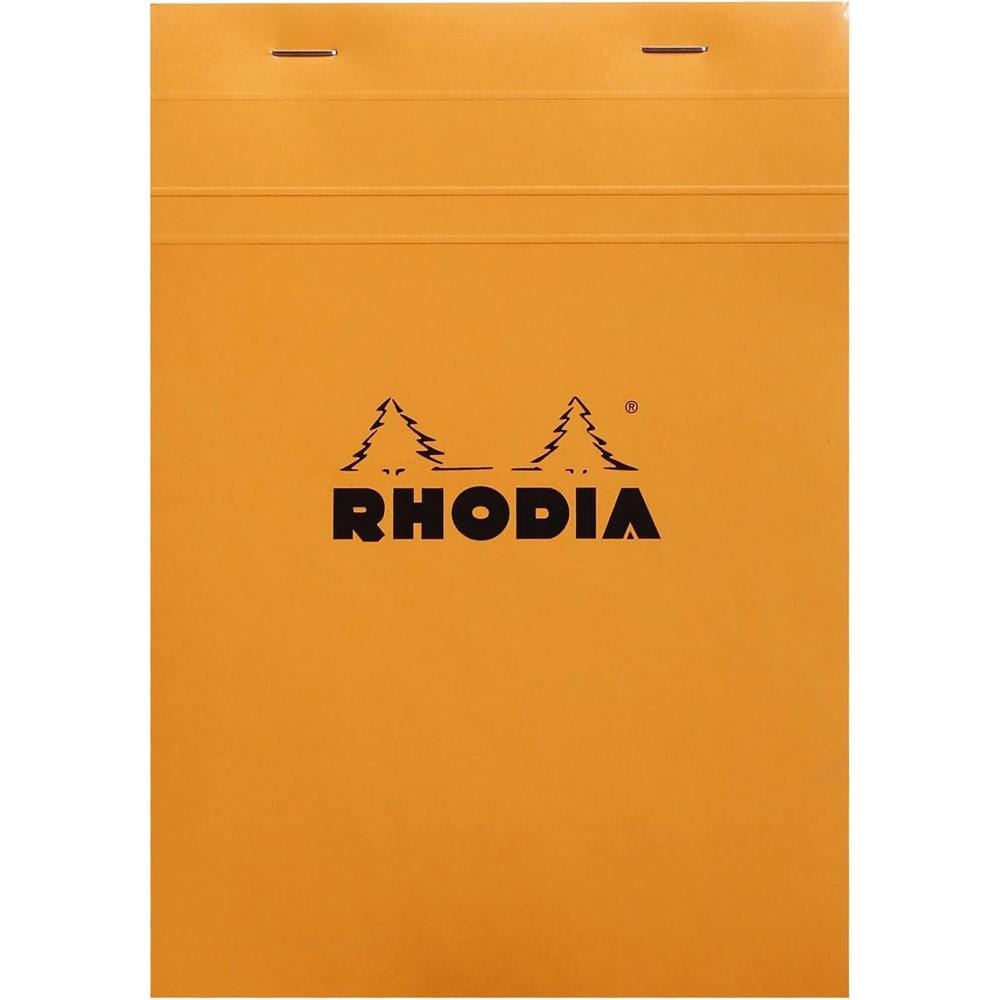 Bloco de Notas Rhodia Pad 16 - A5 - Orange - Quadriculado - 16200C Rhodia