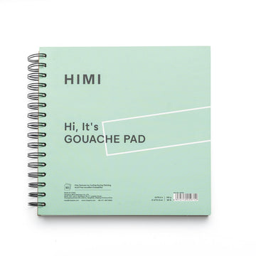 Bloco de Papel para Guache HIMI 50 Folhas 21,6x21,6cm – Capa Verde Himi