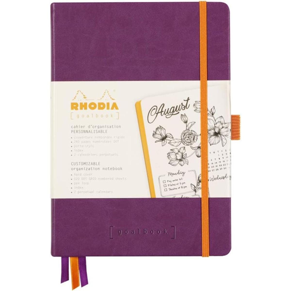 Bloco Goalbook Rhodia A5 - Capa Dura - Roxo Rhodia