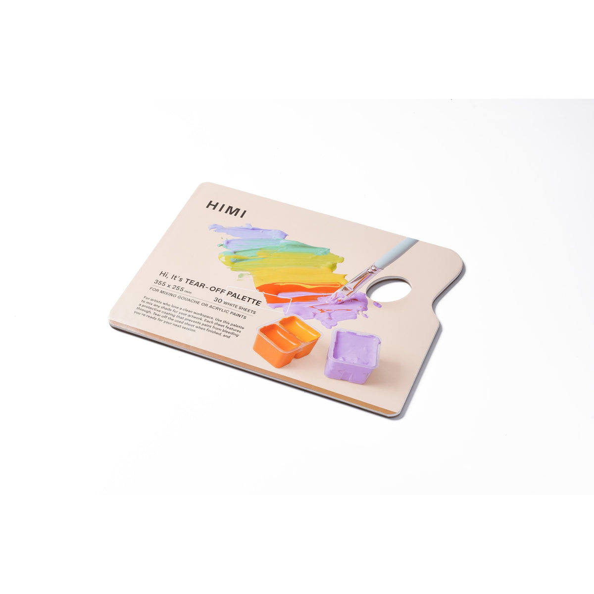 Bloco Papel Paleta Acrílica e Guache Himi - 30 Folhas - 35,5 x 25,5 cm HIMI