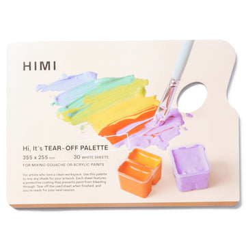 Bloco Papel Paleta Acrílica e Guache Himi - 30 Folhas - 35,5 x 25,5 cm HIMI