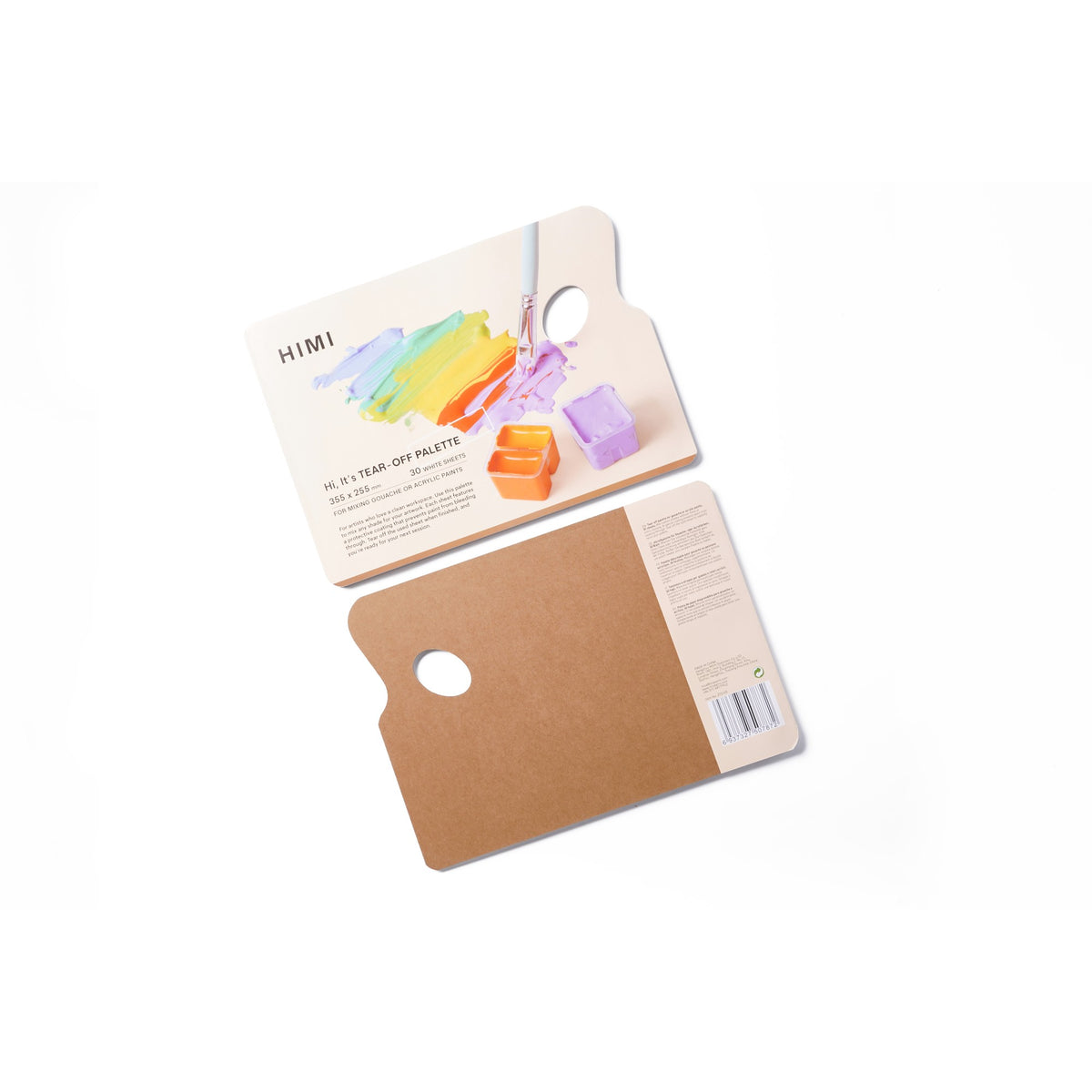 Bloco Papel Paleta Acrílica e Guache Himi - 30 Folhas - 35,5 x 25,5 cm HIMI