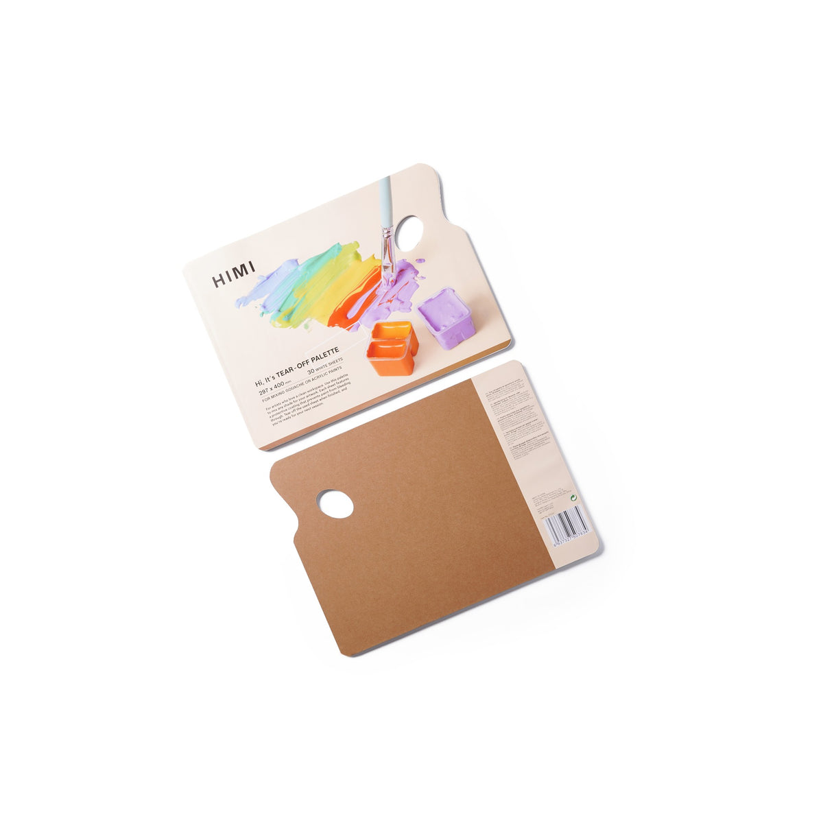Bloco Papel Paleta Acrílica e Guache Himi - 30 Folhas - 40 x 29,7 cm HIMI