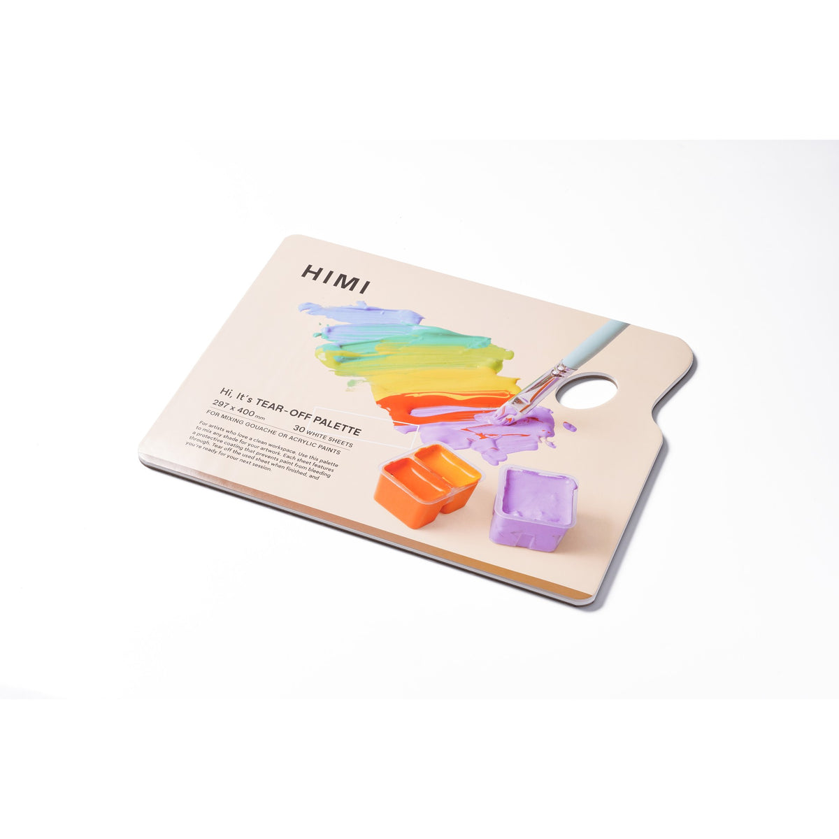 Bloco Papel Paleta Acrílica e Guache Himi - 30 Folhas - 40 x 29,7 cm HIMI