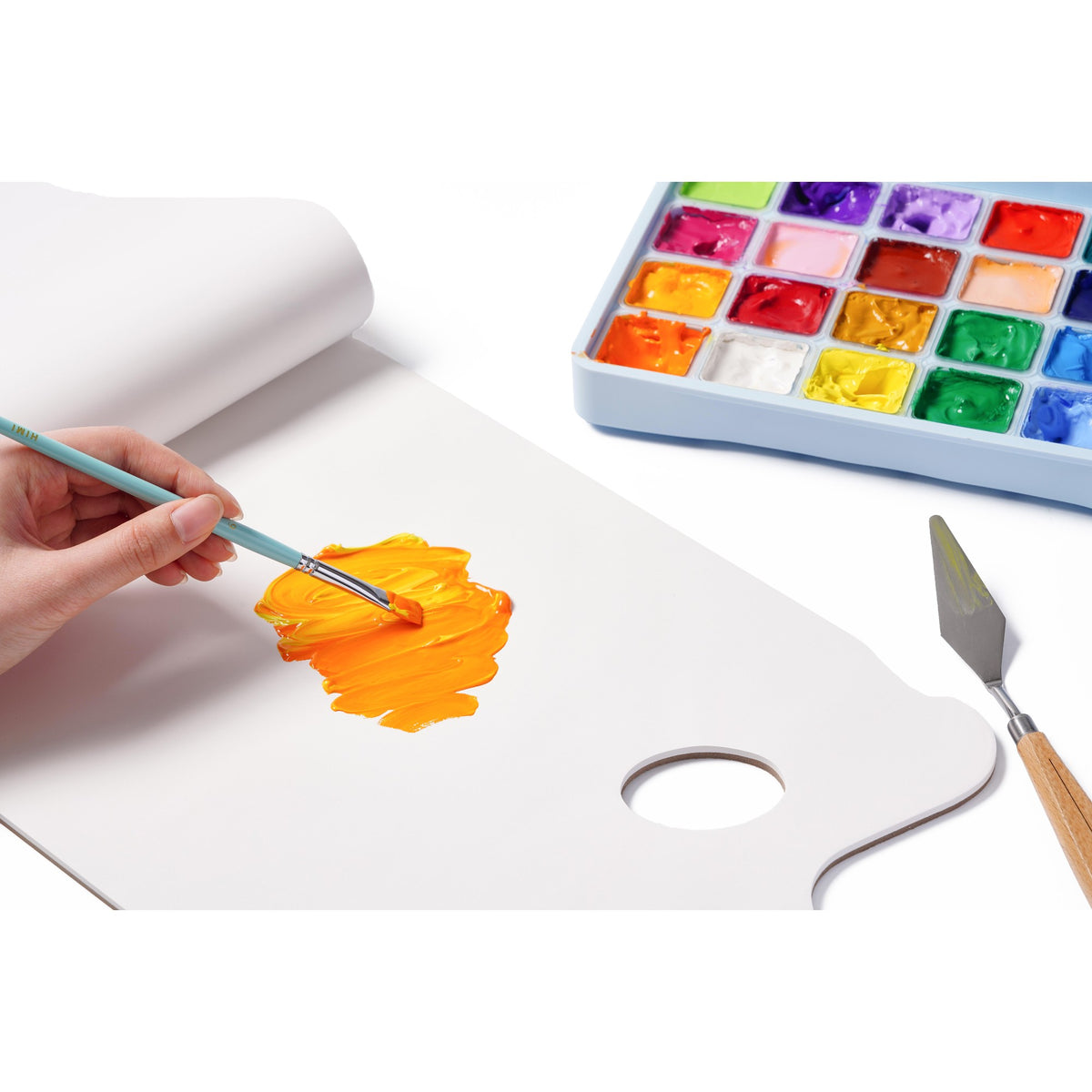 Bloco Papel Paleta Acrílica e Guache Himi - 30 Folhas - 40 x 29,7 cm HIMI