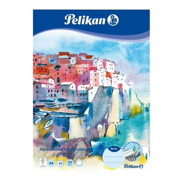 Bloco Para Aquarela Pelikan 150g/m² A4 -20F Pelikan