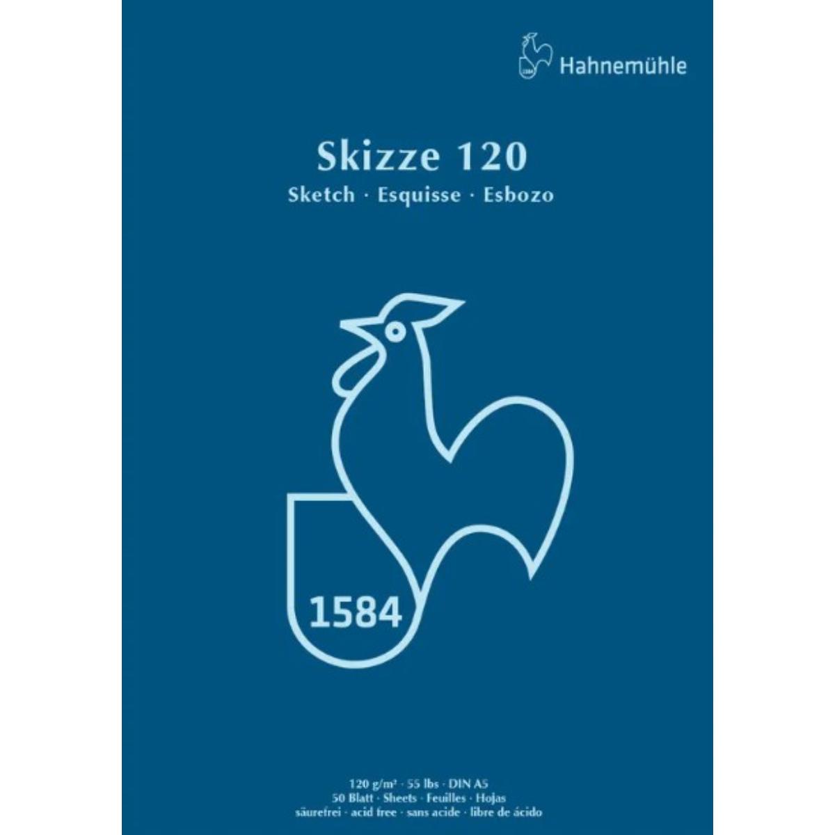 Bloco Para Desenho Skizze Sketch Pad 120g A5 - 50F Hahnemühle