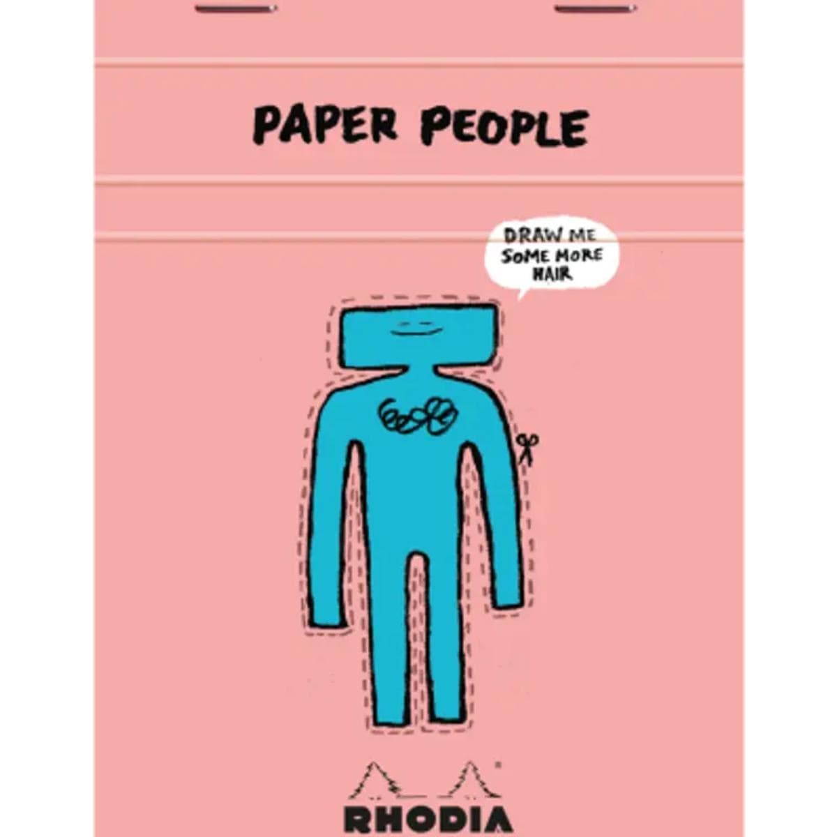Bloco Rhodia 90 Anos & Paper People 10,3x14,6cm - 80 Folhas Rhodia
