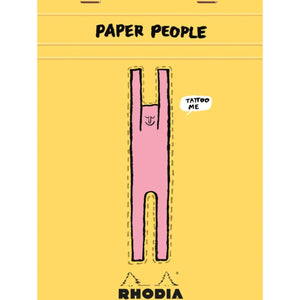 Bloco Rhodia 90 Anos & Paper People 14,6x20,8cm - 80 Folhas