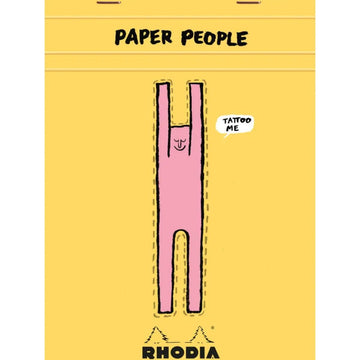 Bloco Rhodia 90 Anos & Paper People 14,6x20,8cm - 80 Folhas Rhodia