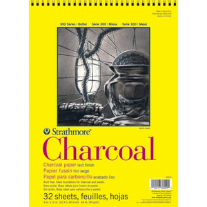 Bloco Strathmore Charcoal Espiral - 22,9x30,5cm - 95g/m² - 32 fls