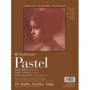 Bloco Strathmore Pastel 6 Cores Espiral - 22,9x30,5cm - 118g/m² - 24 fls