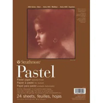Bloco Strathmore Pastel 6 Cores Espiral - 22,9x30,5cm - 118g/m² - 24 fls Strathmore