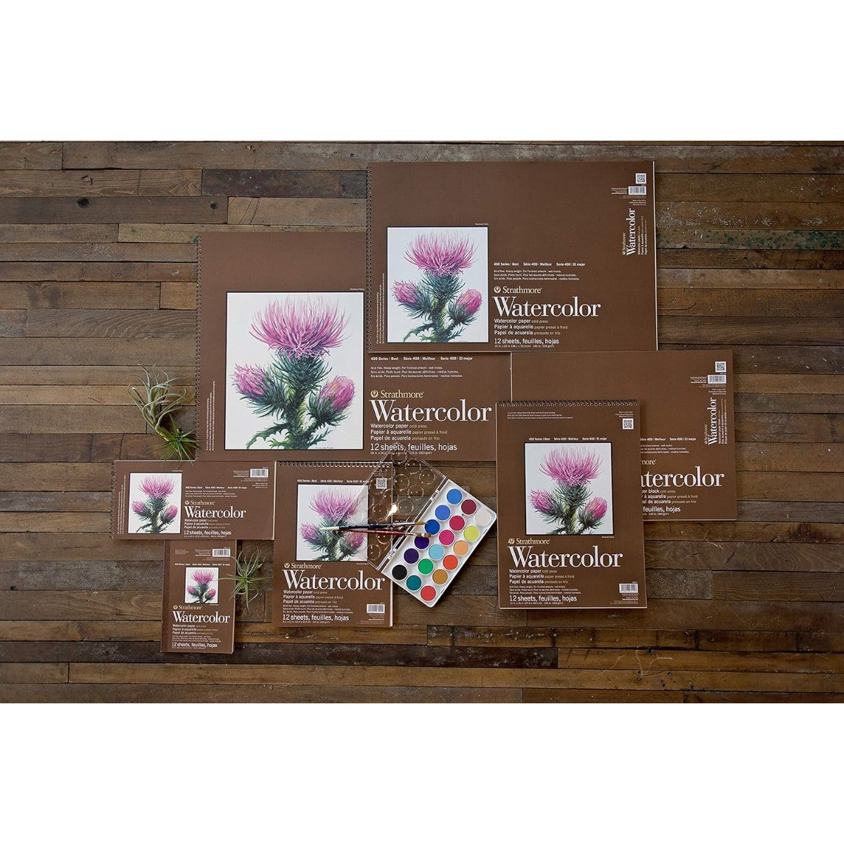 Bloco Strathmore Watercolor Espiral - 22,9x30,5cm - 300g/m² - 12 fls Strathmore