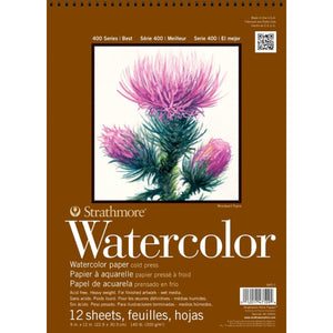 Bloco Strathmore Watercolor Espiral - 22,9x30,5cm - 300g/m² - 12 fls
