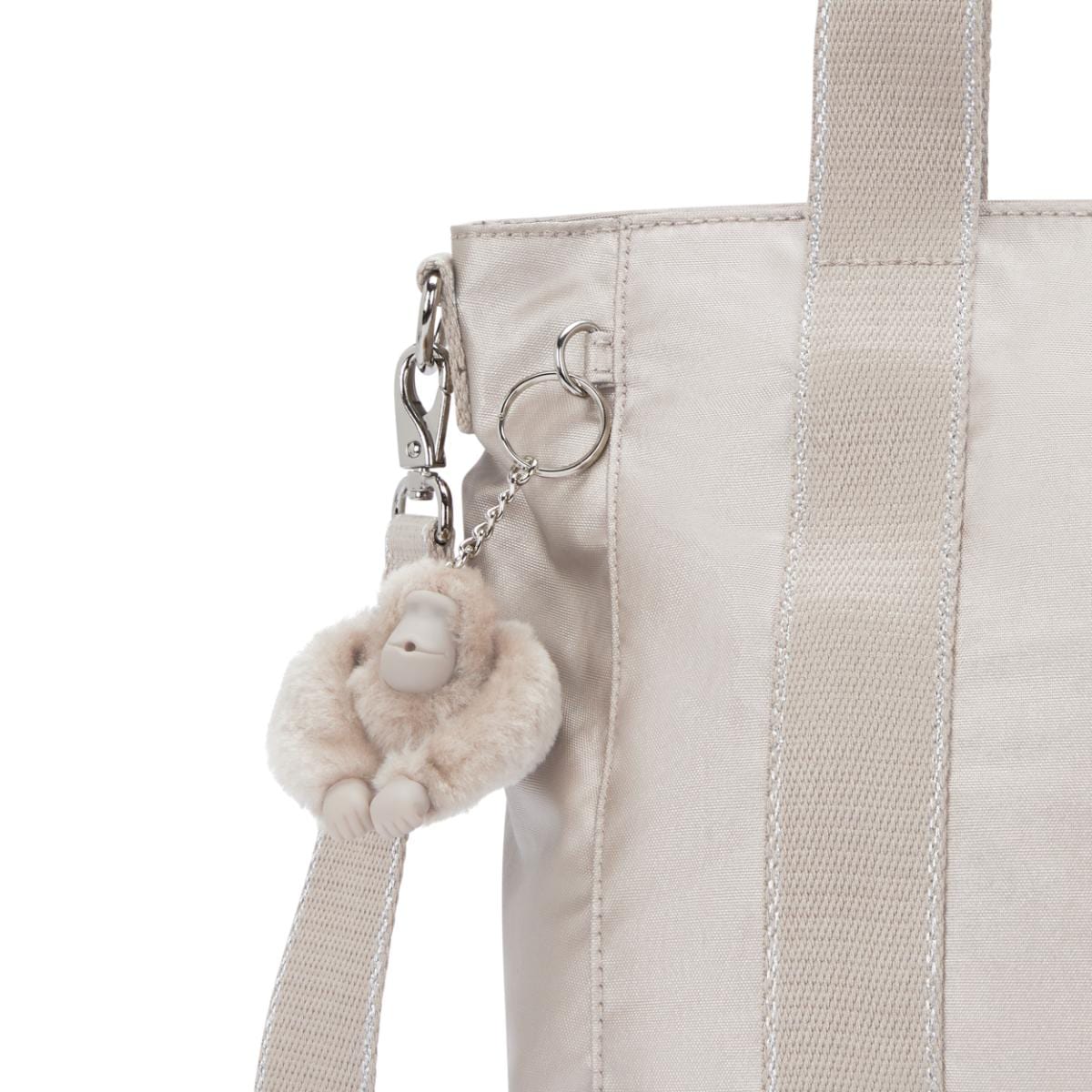 Bolsa de Mão Kipling Asseni - Metallic Glow - Rosa Kipling