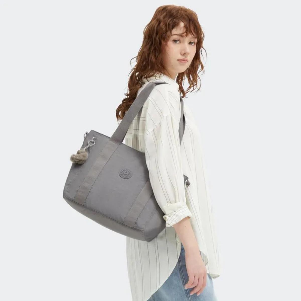 Bolsa Kipling Asseni S - Cinza Kipling