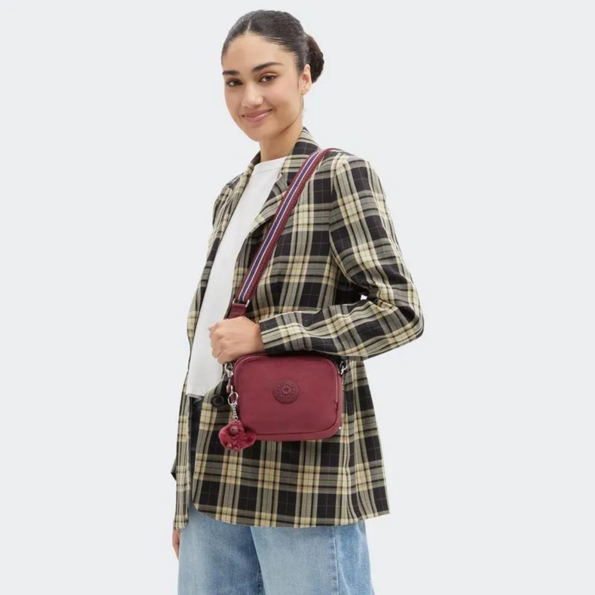 Bolsa Kipling Cahir Lounge - Vinho Kipling