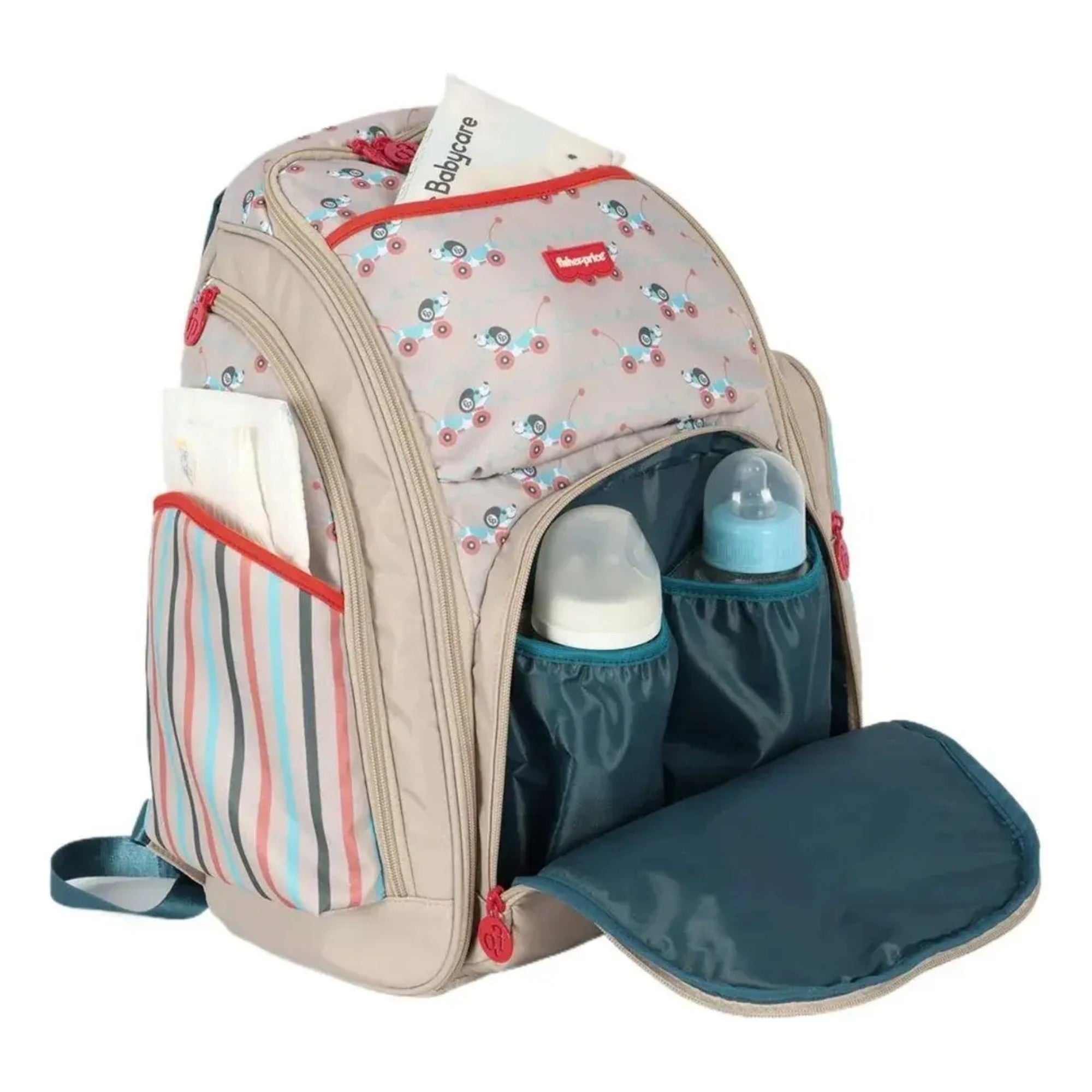 Bolsa Maternidade Fisher Price - Nylon - Bege Luxcel