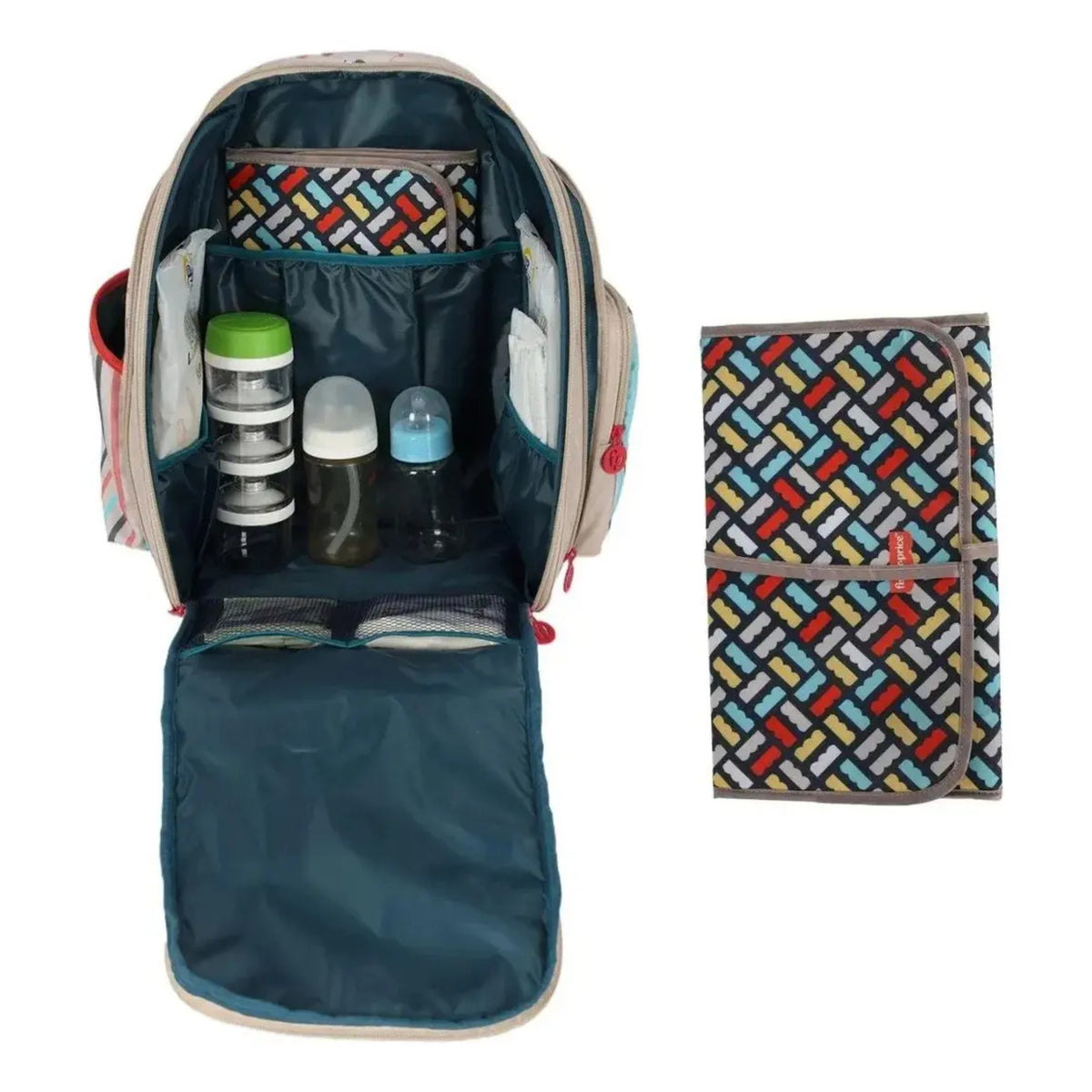 Bolsa Maternidade Fisher Price - Nylon - Bege Luxcel