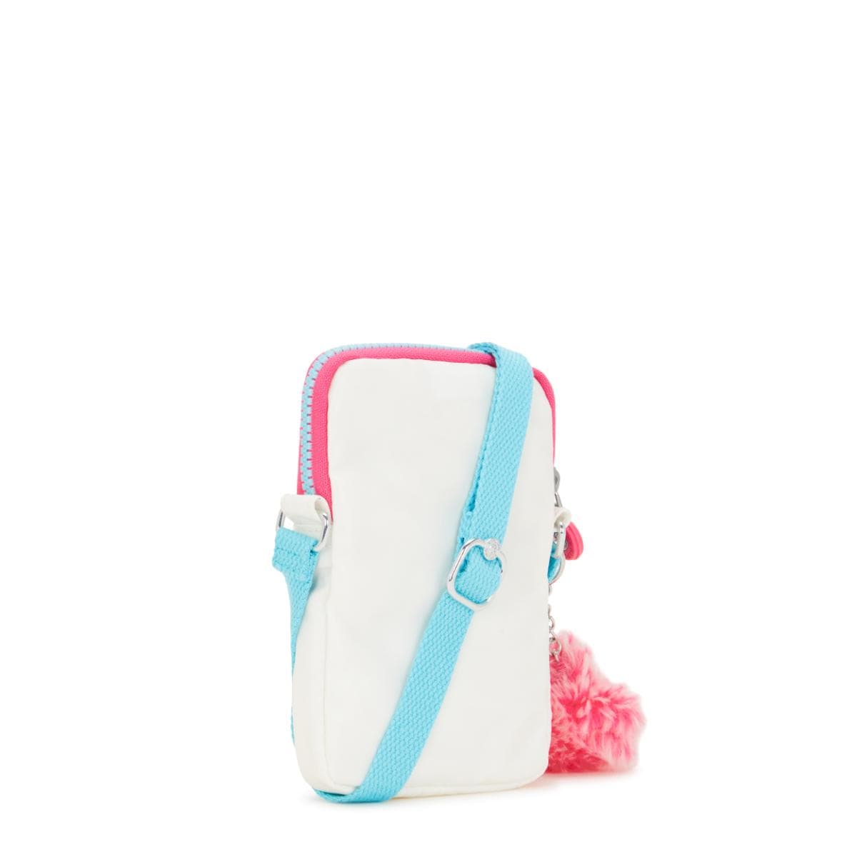Bolsa Transversal Kipling Tally - Alabaster Lacq - Prata Kipling