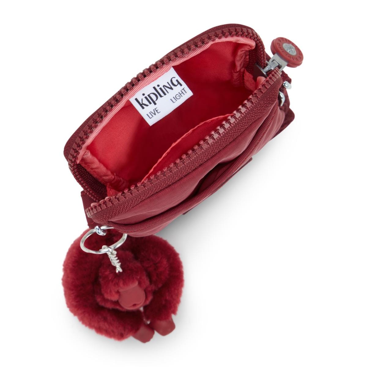 Bolsa Transversal Kipling Tally - Funky Red - Vermelho Kipling