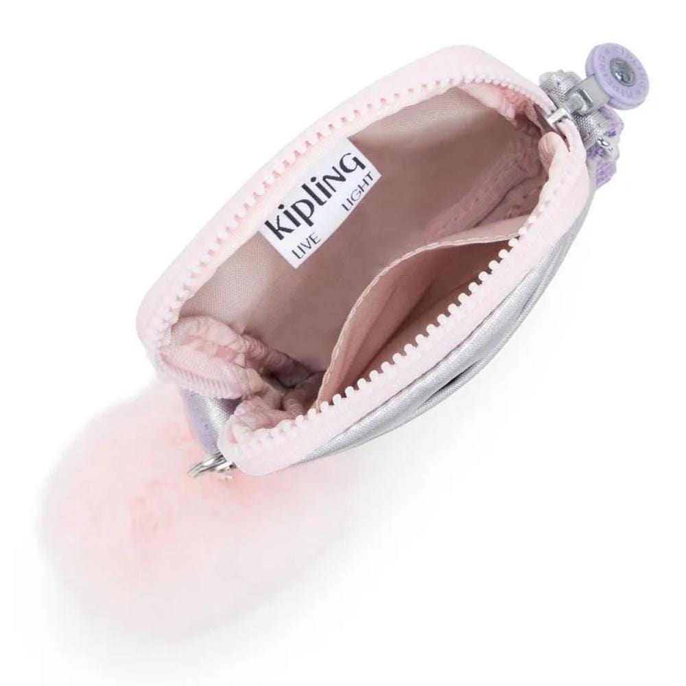 Bolsa Transversal Kipling Tally - Silver Glow Metallic Kipling