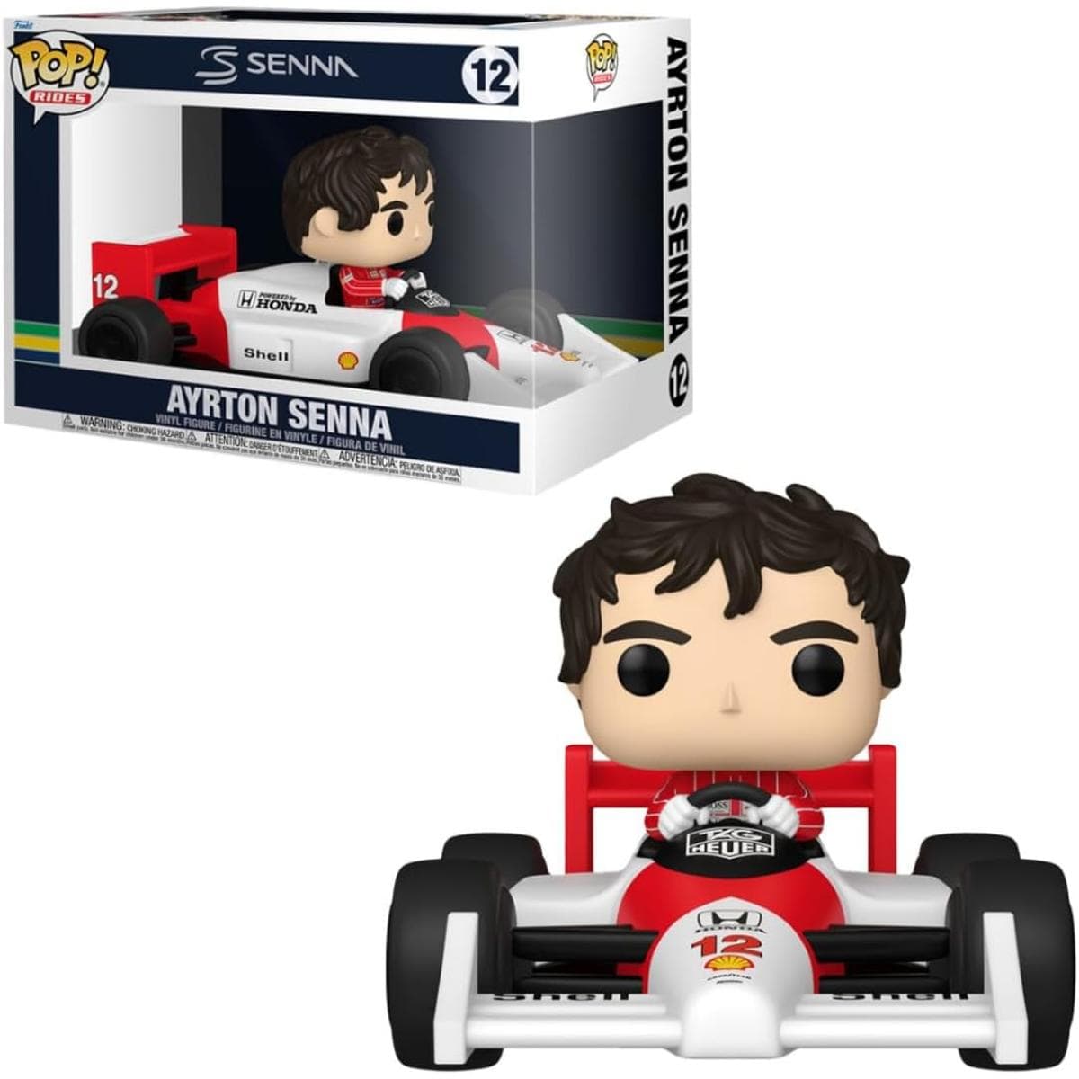 Boneco Funko Pop! Ayrton Senna - McLaren Clássica Funko Pop