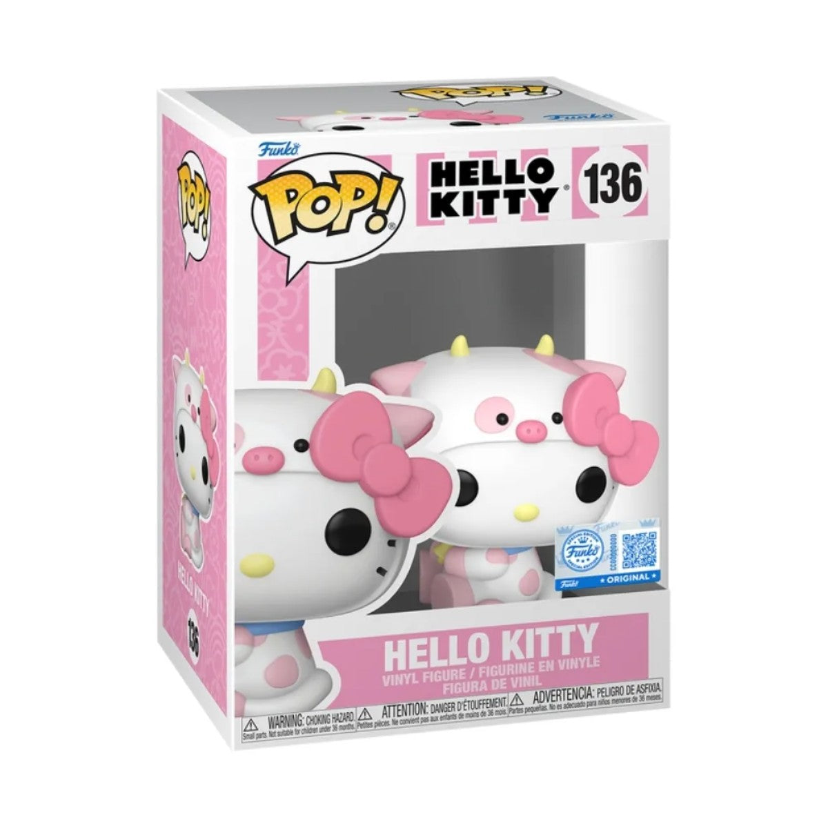 Boneco Funko Pop! Exclusivo Sanrio - Hello Kitty De Vaca Funko Pop