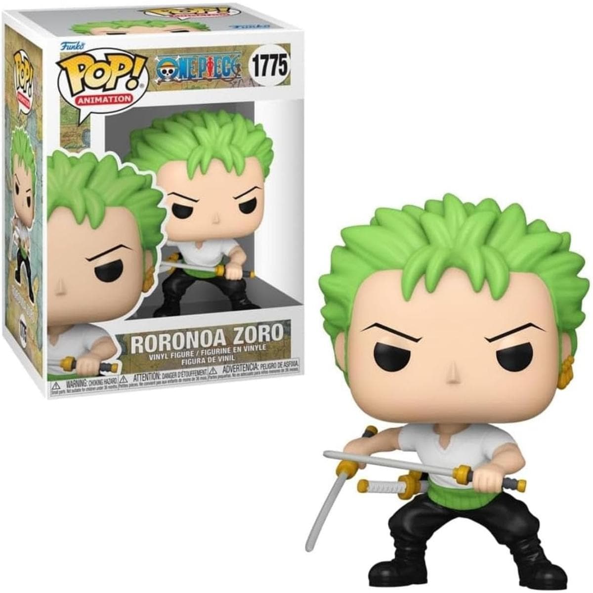 Boneco Funko Pop! One Piece - Zoro Com Duas Espadas Funko Pop