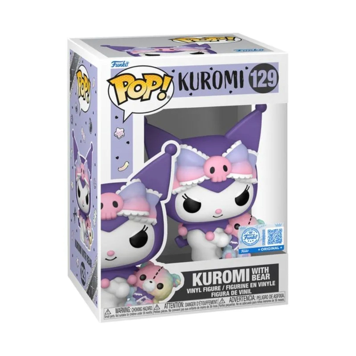 Boneco Funko Pop! Sanrio - Kuromi Com Urso Funko Pop