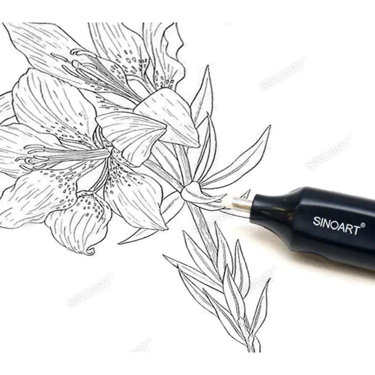 Borracha Elétrica Desenho Profissional - Sinoart SFT0255 Sinoart