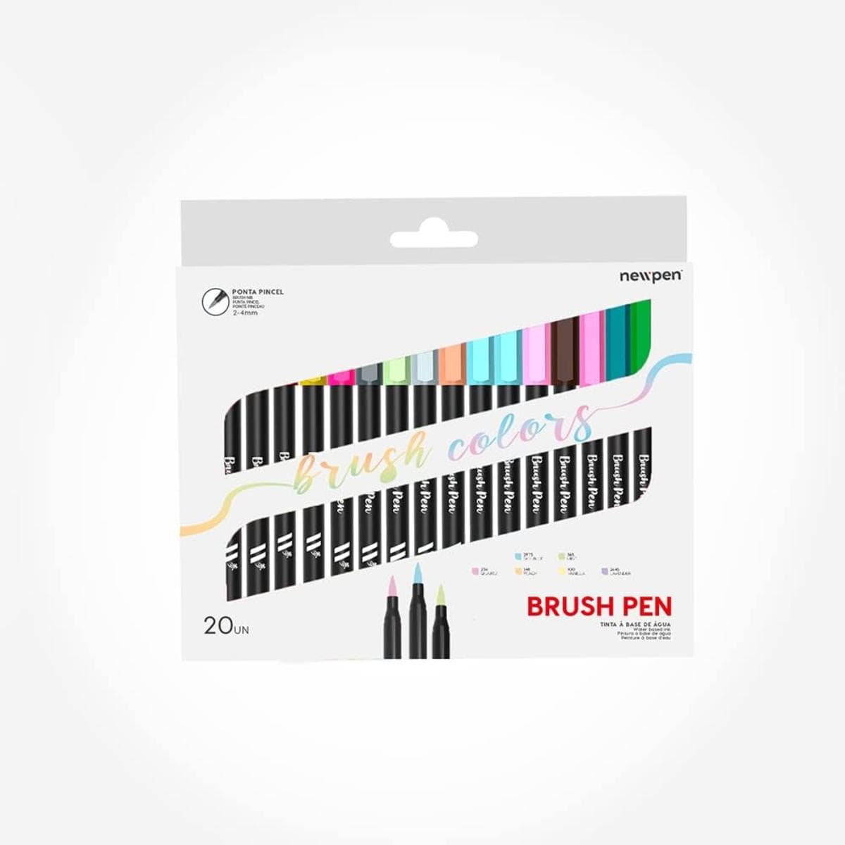 Brush Pen Newpen 20 Cores NewPen