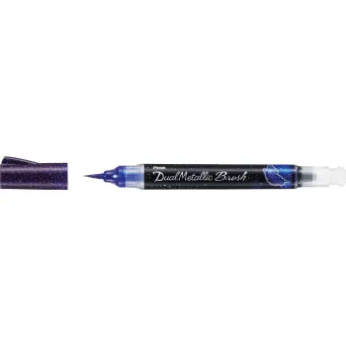 Brush Pen Pentel Dual Metallic Brush - Cores Violeta Pentel