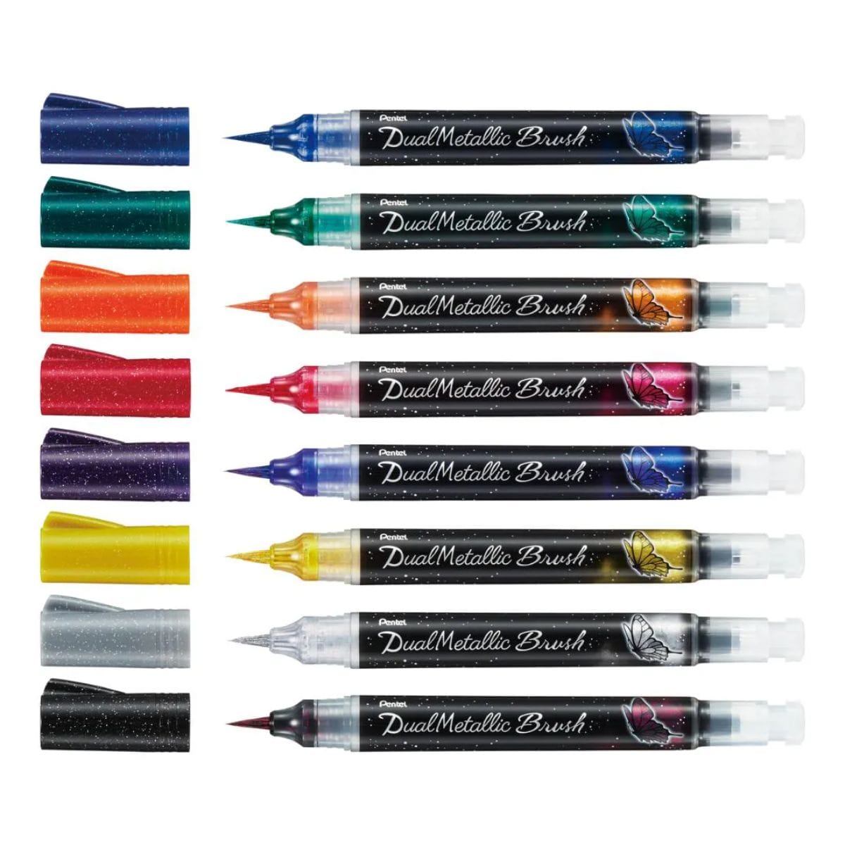 Brush Pen Pentel Dual Metallic Brush - Cores Pentel