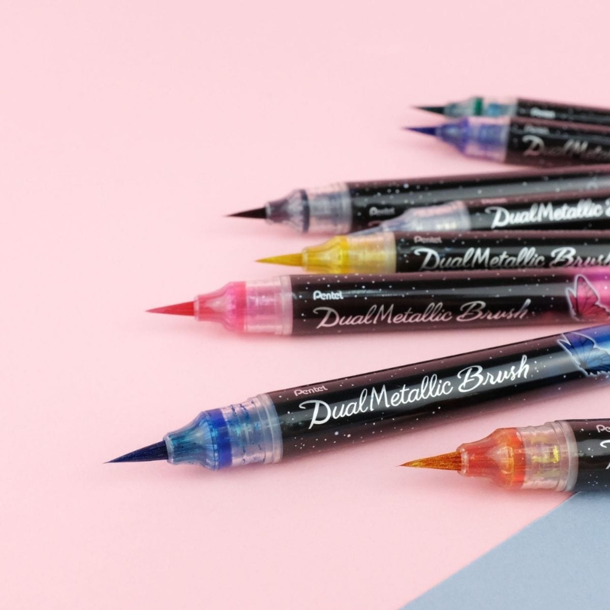 Brush Pen Pentel Dual Metallic Brush - Cores Pentel