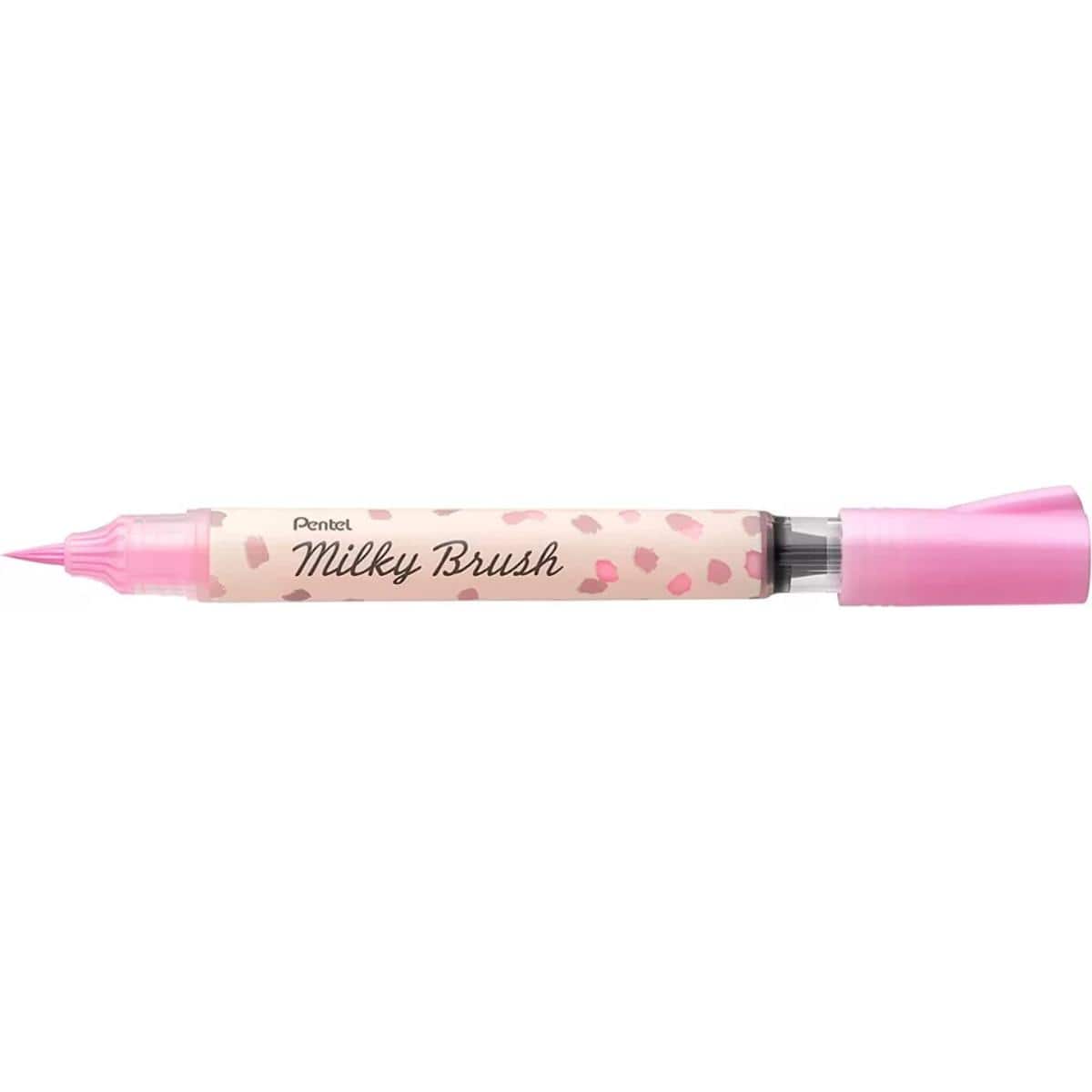 Brush Pen Pentel Milky Brush - Cores Rosa Pentel