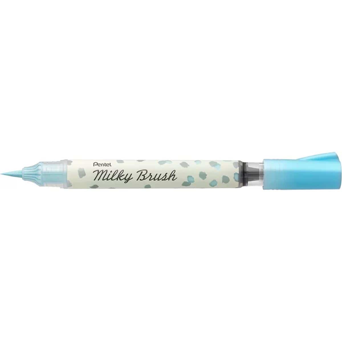 Brush Pen Pentel Milky Brush - Cores Azul Pentel