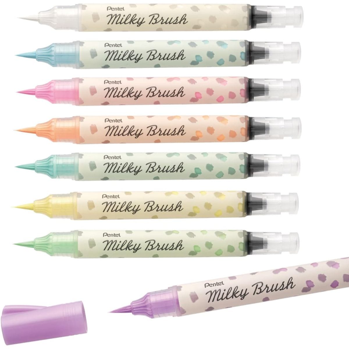 Brush Pen Pentel Milky Brush - Cores Pentel
