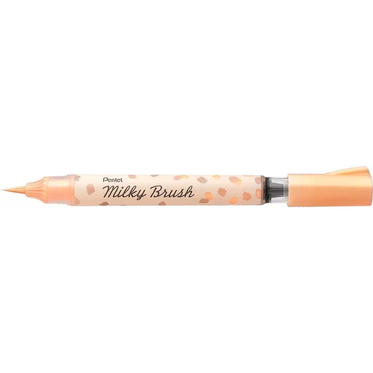 Brush Pen Pentel Milky Brush - Cores Laranja Pentel