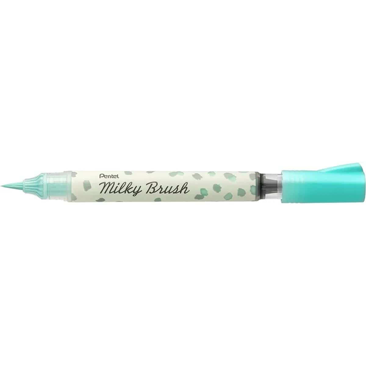Brush Pen Pentel Milky Brush - Cores Verde Pentel