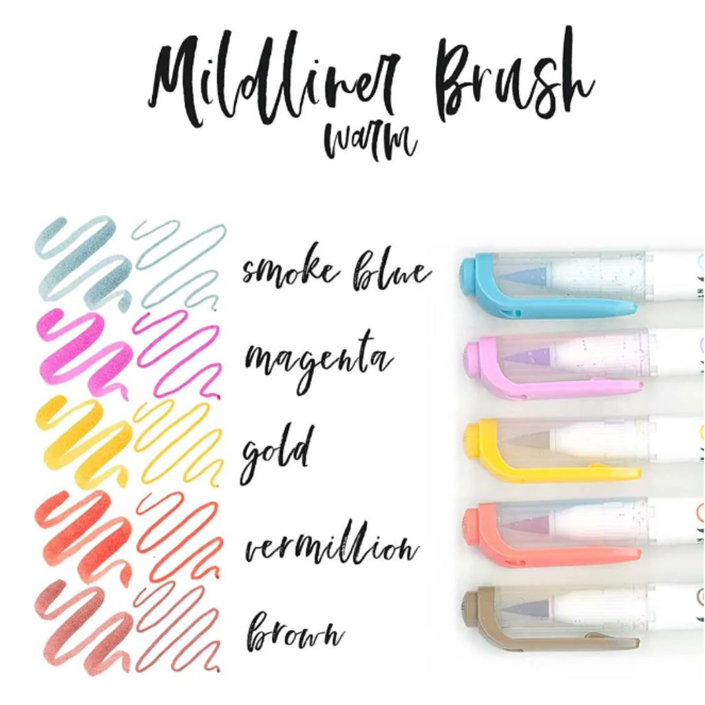 Brush Pen Zebra Mildliner - 15 Cores NewPen