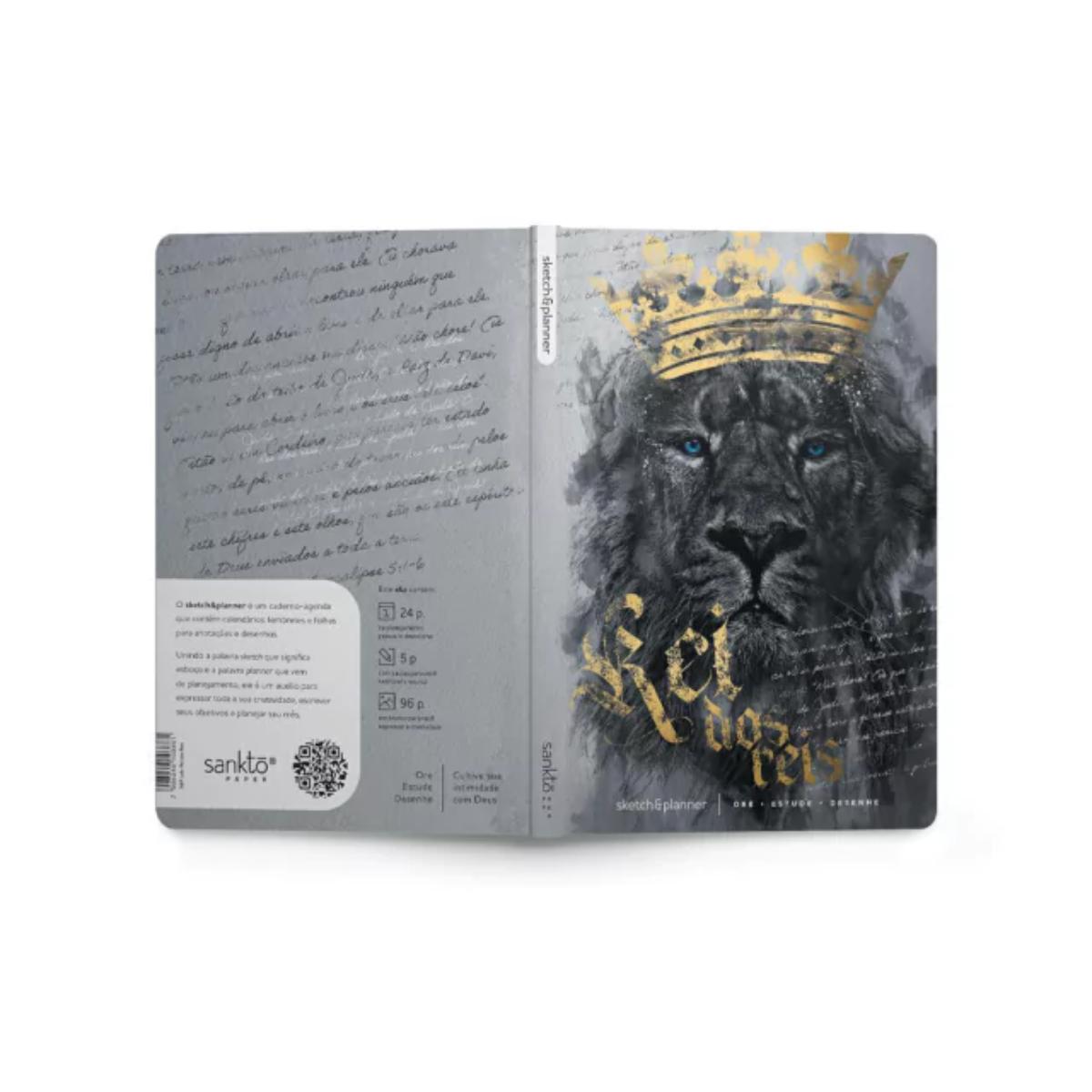 Planner Cristão Sketch e Planner - Leão Rei dos Reis