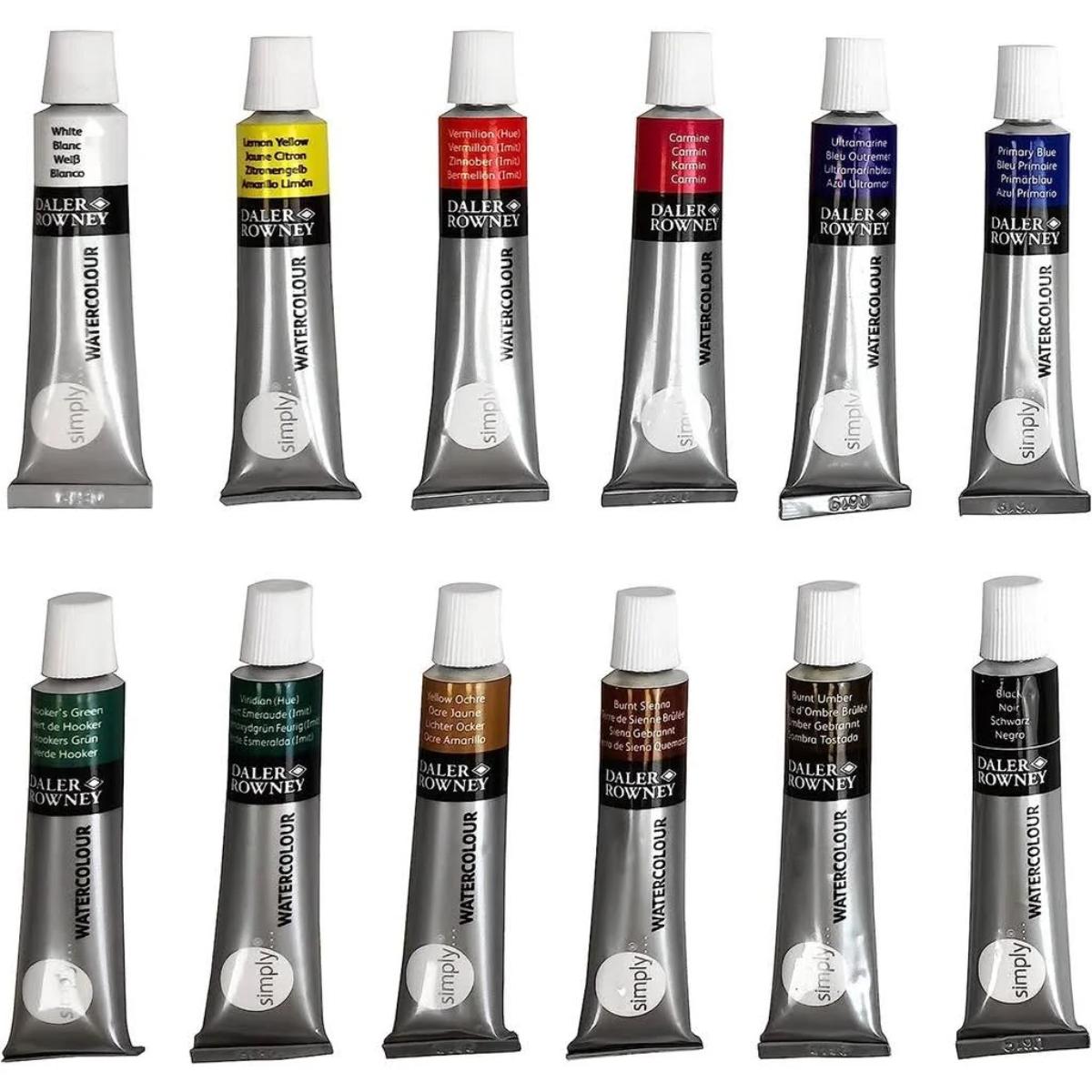 Kit Aquarela Daler & Rowney - Simply - 25 Itens