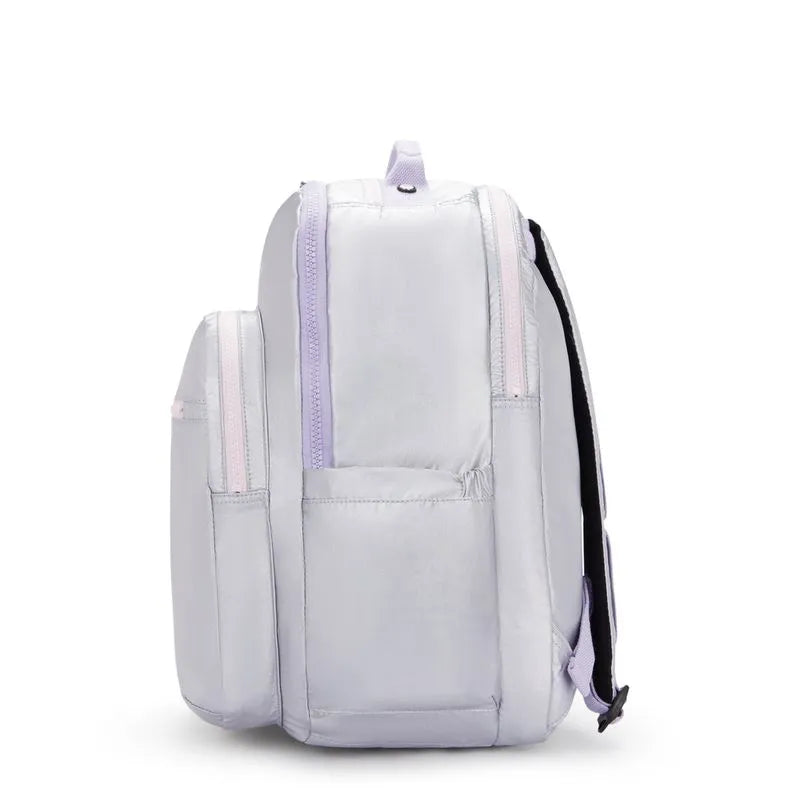 Mochila Kipling Seoul XL - Silver Glow Metallic