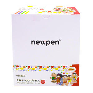 Kit Caneta Esferográfica Fann Pen Turma da Mônica - 24 Unidades